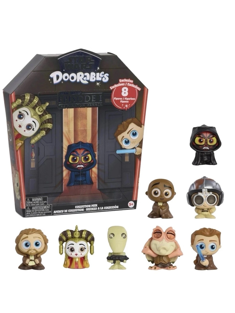 NEW DISNEY DOORABLES Star Wars Ep.1 Phantom Menace Collection MINI FIG x8 SEALED